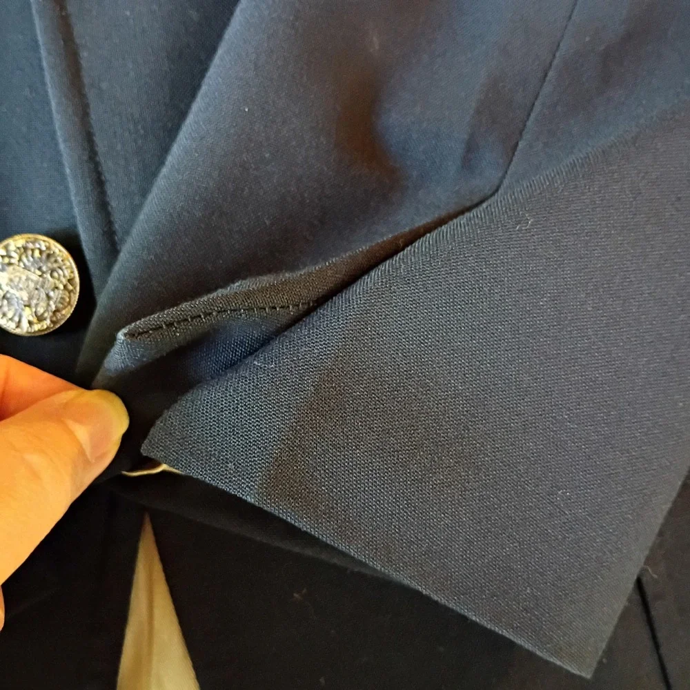 Polo University Club Ralph Lauren Blazer Mens 36 Navy Blue Ivy Gold Button Vtg